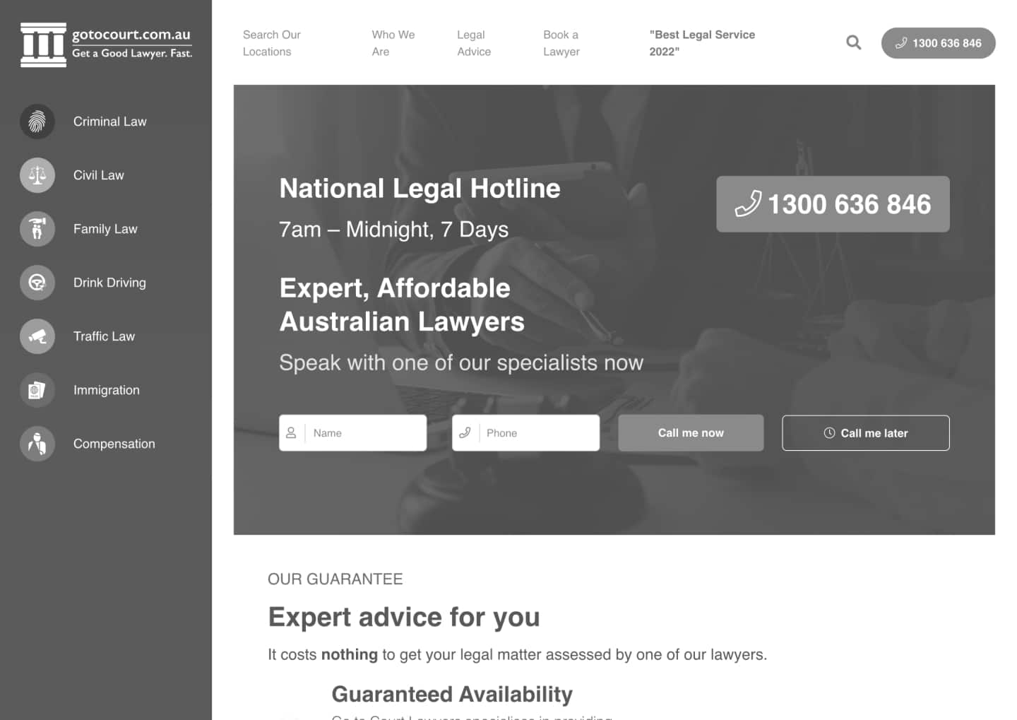 before - go to court
